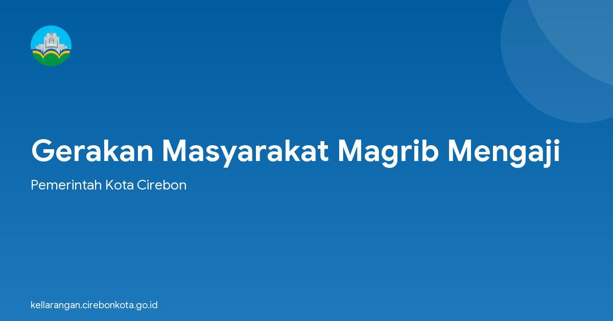 Gerakan Masyarakat Magrib Mengaji