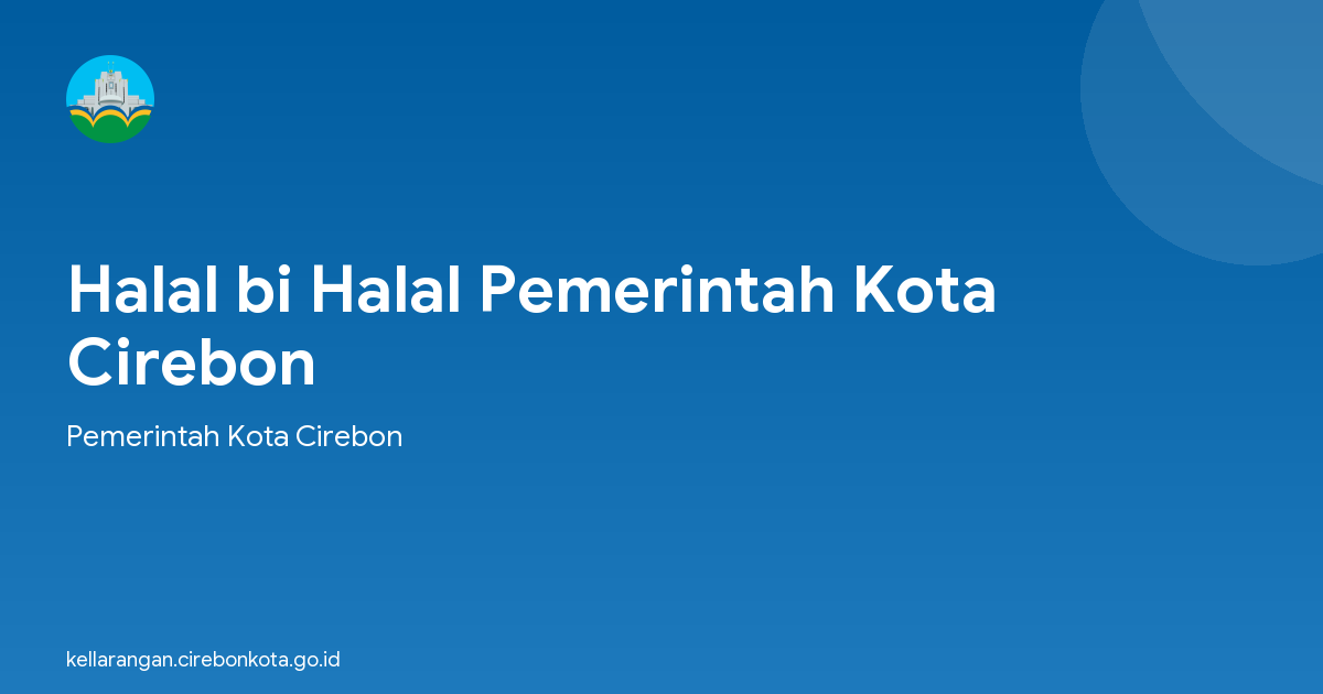 Halal bi Halal Pemerintah Kota Cirebon