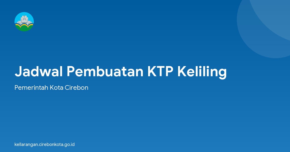 Jadwal Pembuatan KTP Keliling