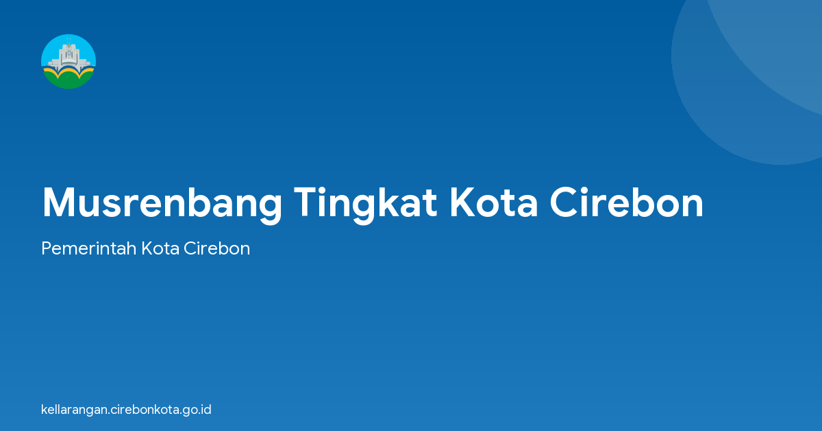 Musrenbang Tingkat Kota Cirebon