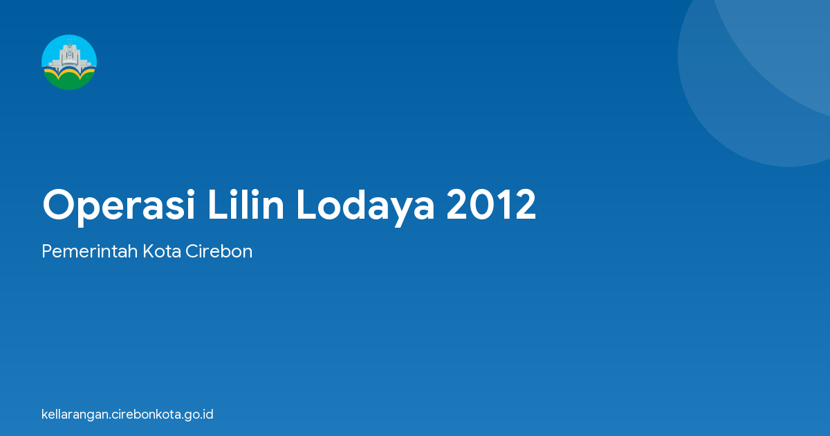 Operasi Lilin Lodaya 2012