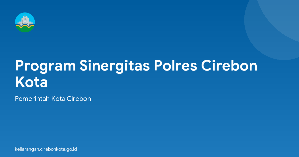 Program Sinergitas Polres Cirebon Kota