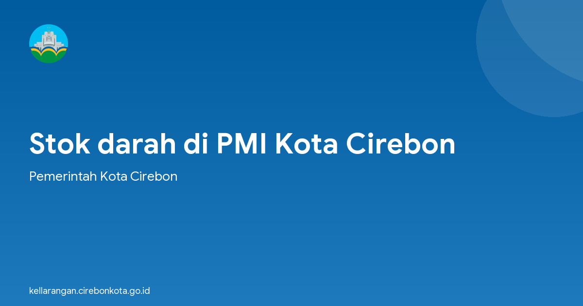 Stok darah di PMI Kota Cirebon