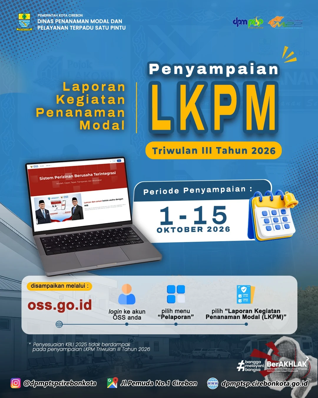 Penyampaian LKPM Triwulan III 2026